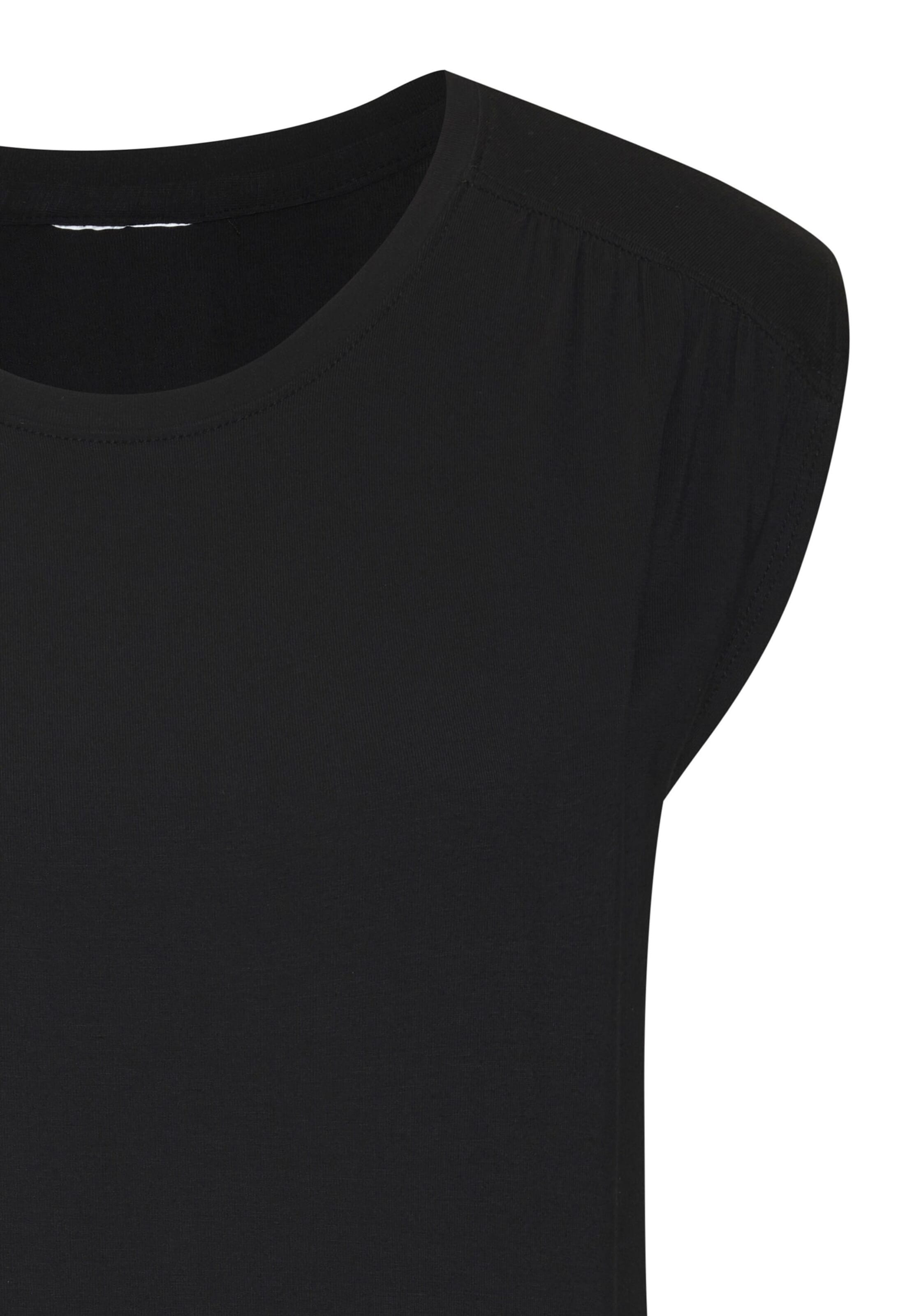 juoda LASCANA Marškinėliai