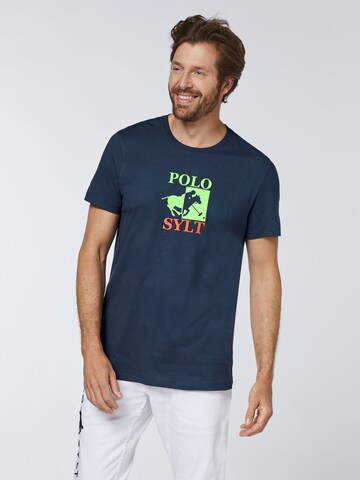 Polo Sylt T-Shirt in Blau: Vorderseite