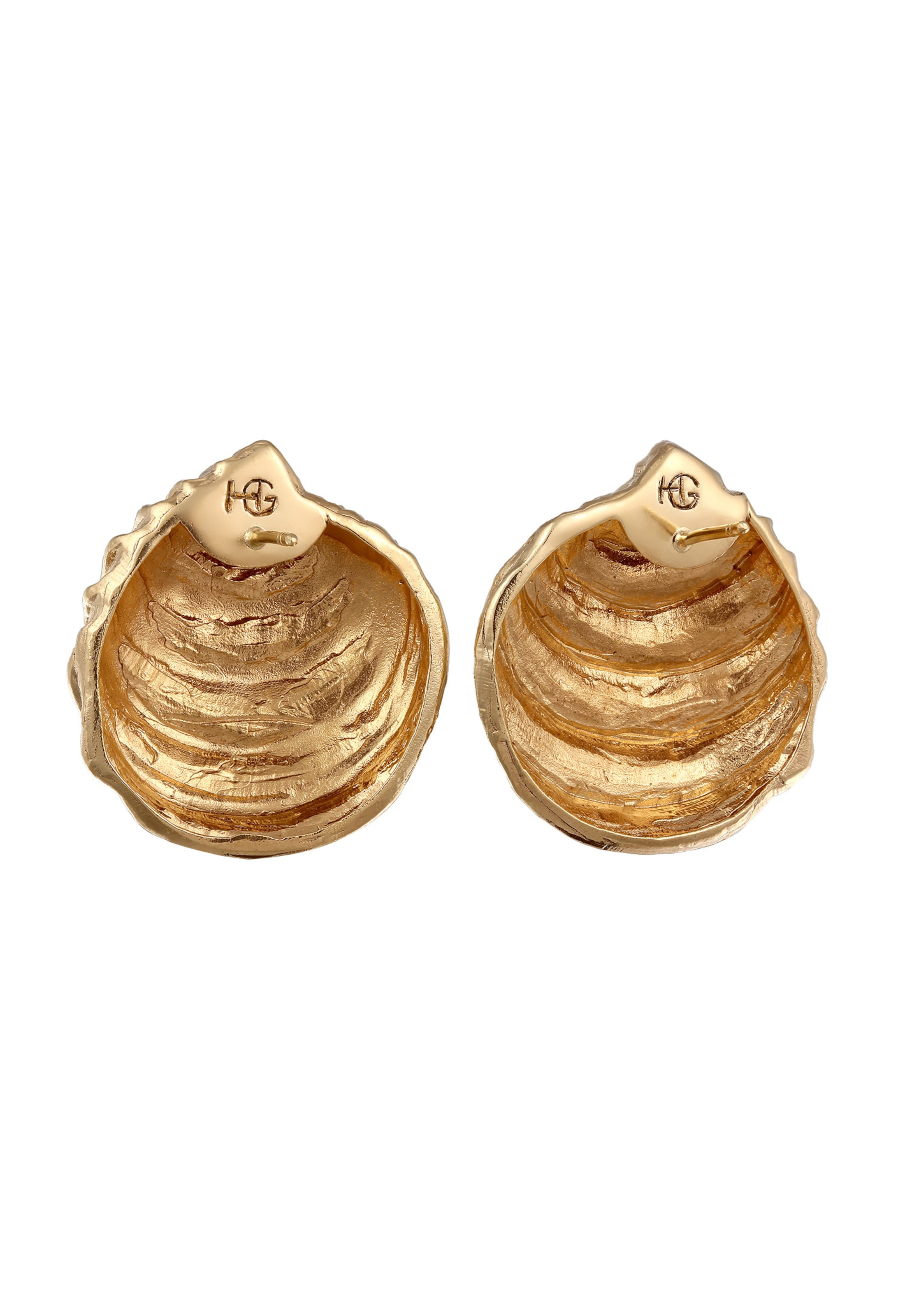 Boucles d'oreilles 'Muschel' Haze&Glory en or