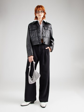 GAP Wide Leg Hose in Schwarz