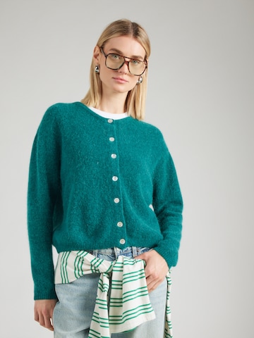 Cardigan 'VITOW' AMERICAN VINTAGE en vert : devant