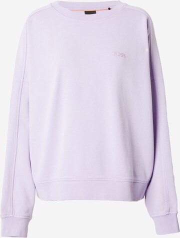 BOSS Sweatshirt 'Emina' i lilla: forside