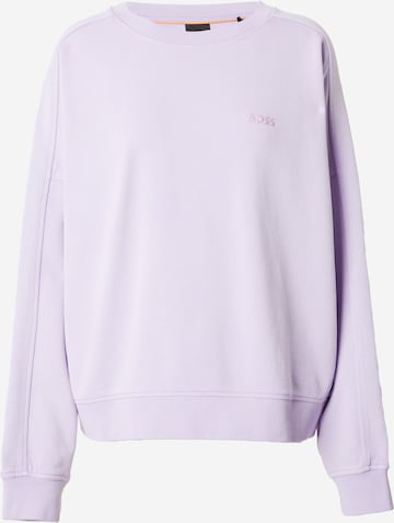 BOSS Orange - Sweatshirt 'Emina' em roxo: frente