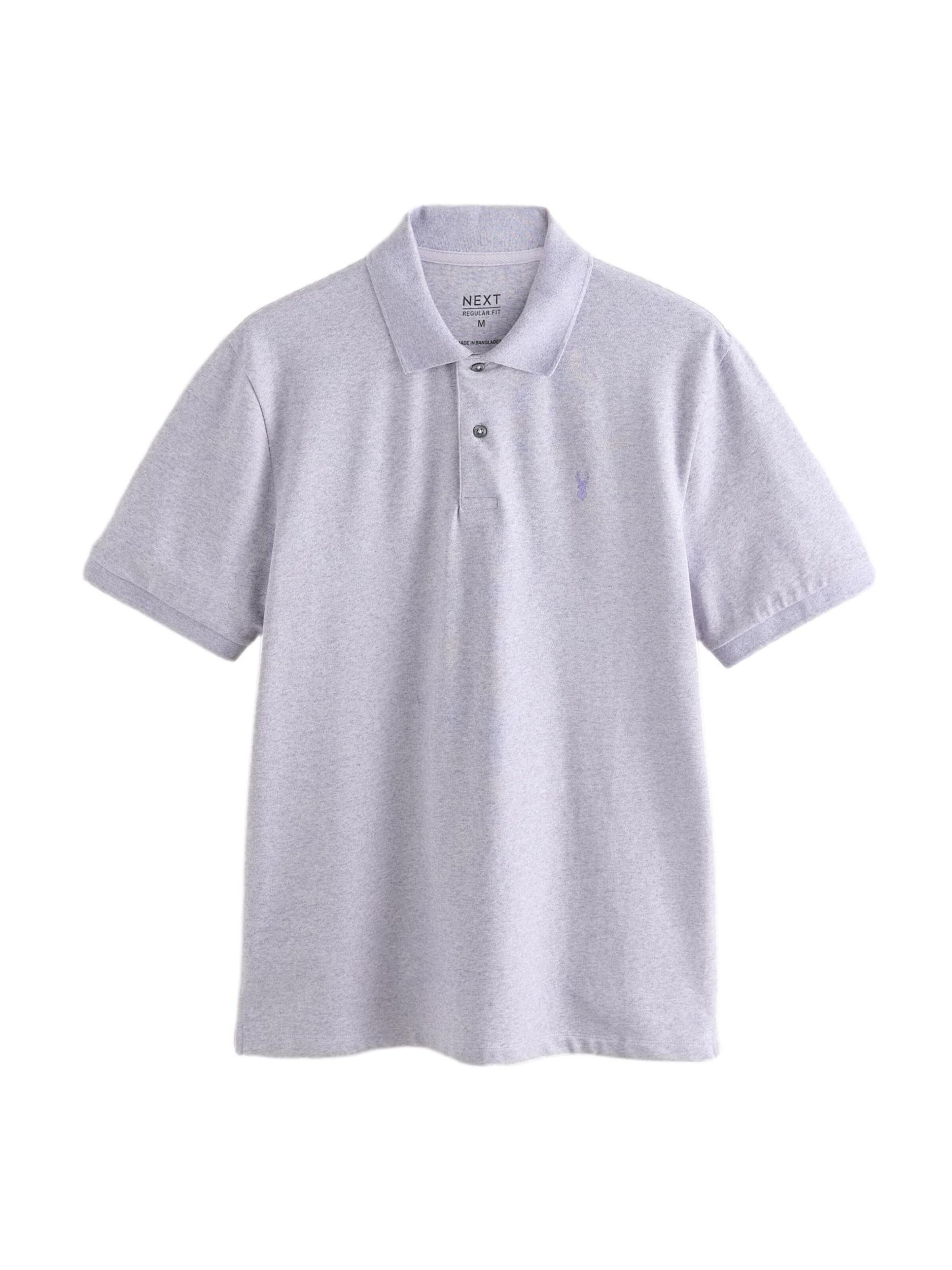 Next Poloshirt 'Essential' in Lila: Vorderseite