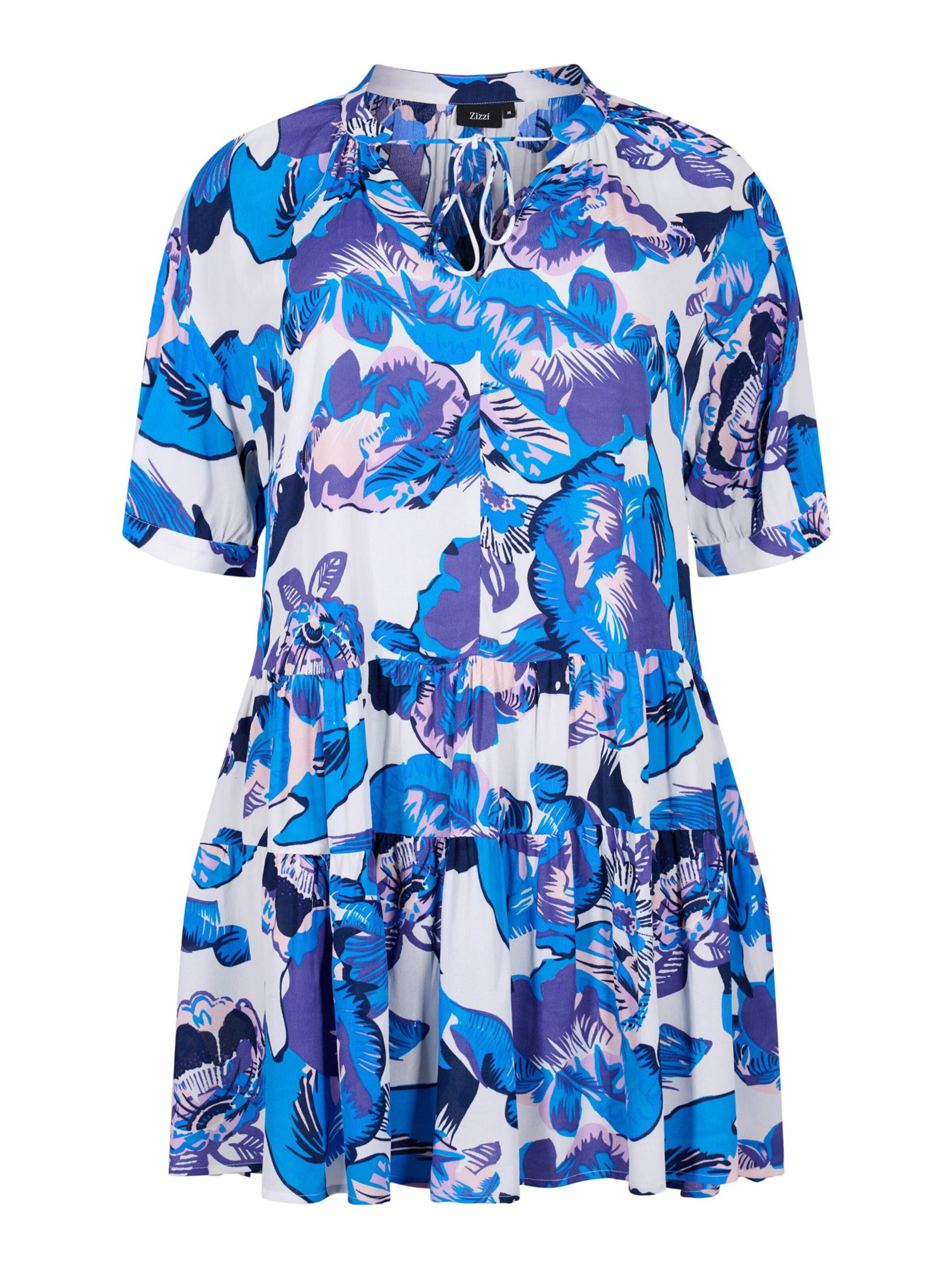 Zizzi Shirt Dress 'MRILEY' in White: front