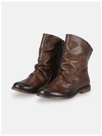 Felmini Wide Fit Ankle Boots in Brown