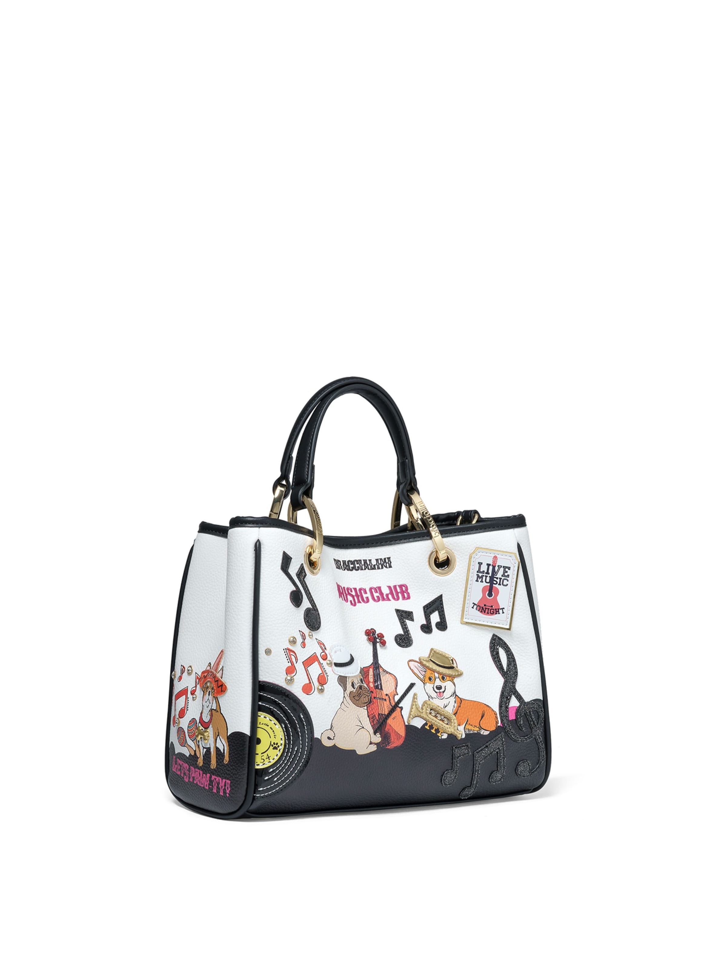 Braccialini Handtas in Wit: voorkant