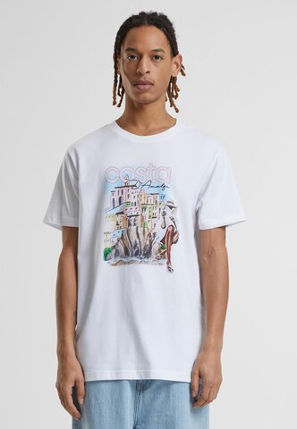 T-Shirt 'Costa D' Amalfi' Mister Tee en blanc : devant