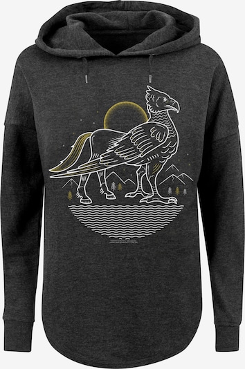 F4NT4STIC Sweat-shirt 'Harry Potter Buckbeak' en jaune clair / gris foncé / blanc, Vue avec produit