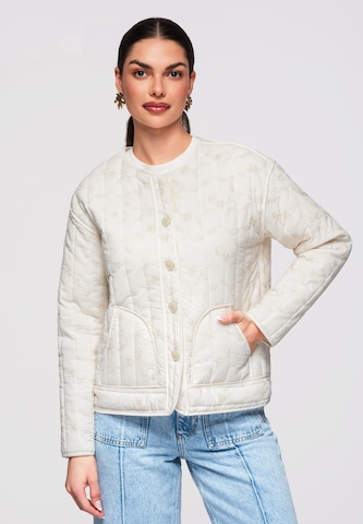 Ombre Between-season jacket 'Ow-Jalp-0125' in Beige: front