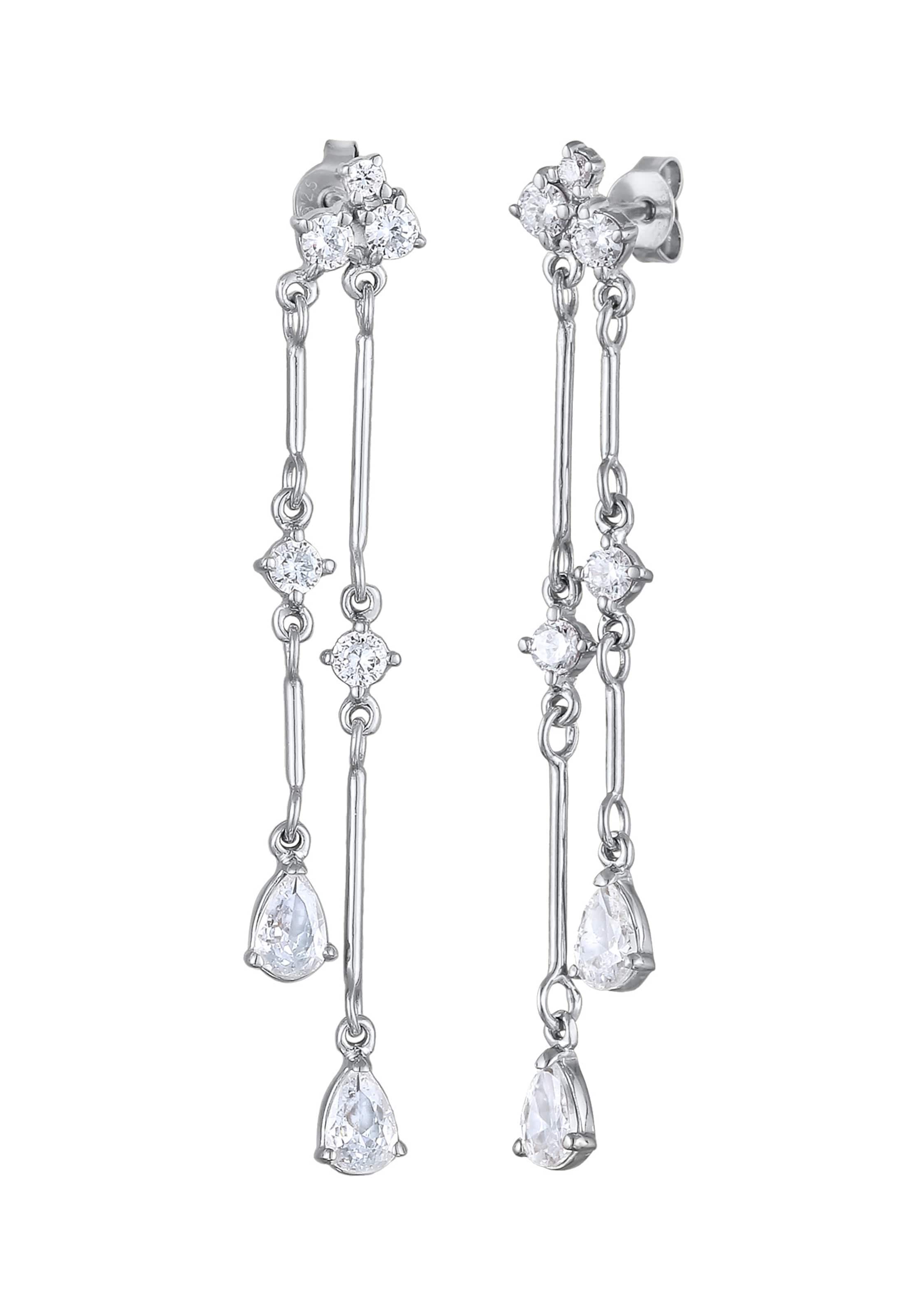 ELLI PREMIUM Ohrringe in Silber: Vorderseite