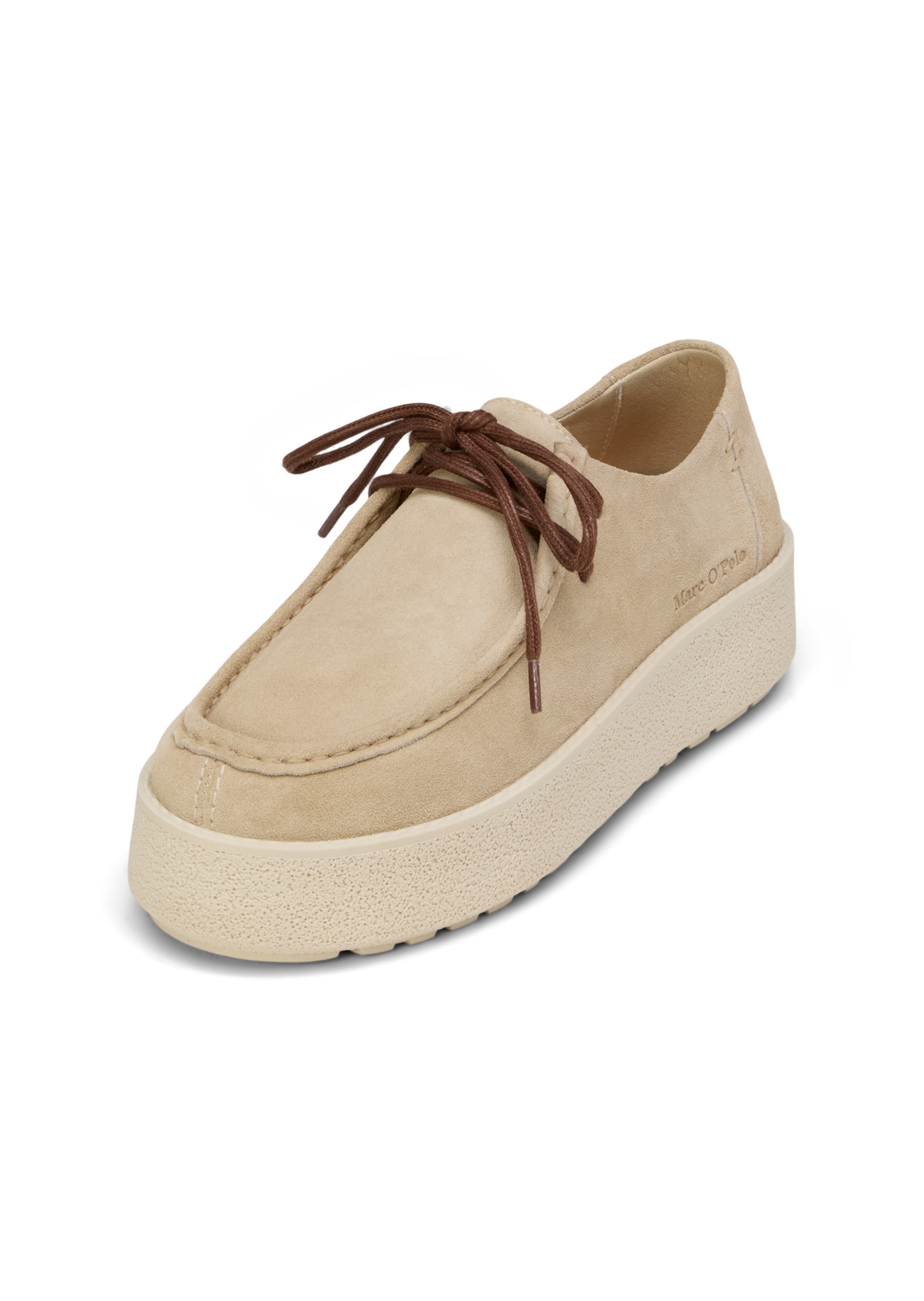 Marc O'Polo Schnürschuh 'Pia' in Beige: Vorderseite