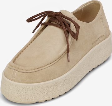 Marc O'Polo Schnürschuh 'Pia' in Beige: Vorderseite