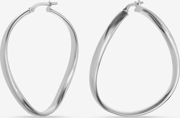 FAVS Earrings in Silver: front