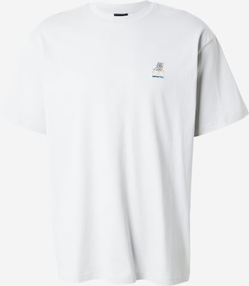 Iriedaily Тениска 'Homeoffice' в зелено: отпред