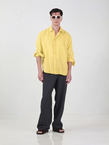 Regular fit Camicia di Giesto in giallo