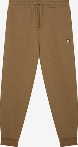 Lyle & Scott Tapered Broek in Bruin: voorkant