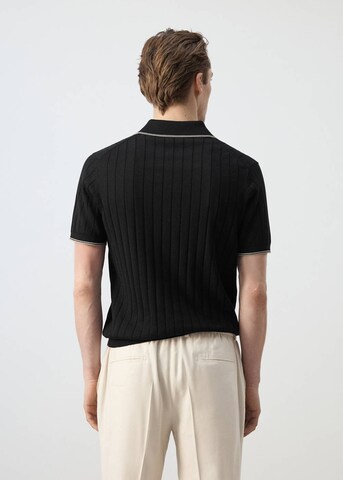 MANGO MAN Poloshirt 'Baluard in Schwarz