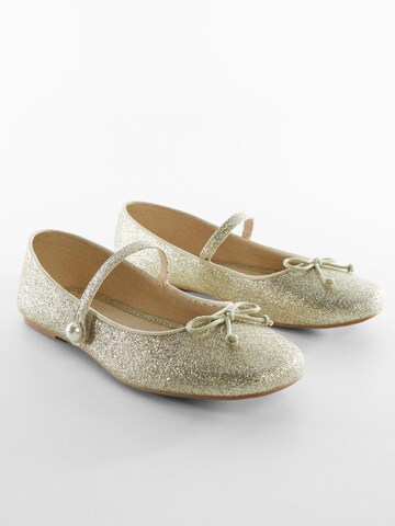 MANGO KIDS Ballet Flats 'Khloe' in Gold