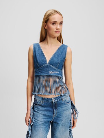 KARL LAGERFELD JEANS Топ в Синий: спереди