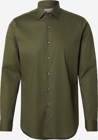 Michael KorsSlim Fit Košulja - zelena boja: prednji dio