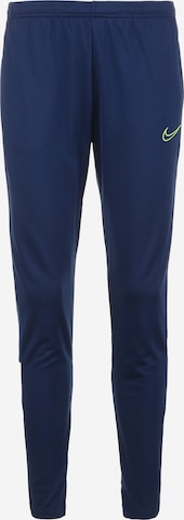 NIKE Workout Pants 'Academy 21' in Blue: front