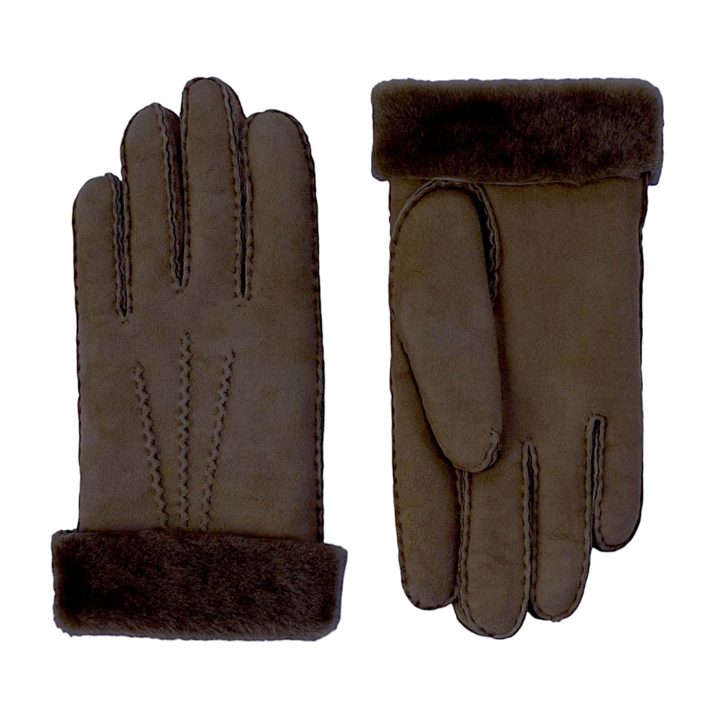 KESSLER Vingerhandschoenen 'Ilvy' in Bruin: voorkant