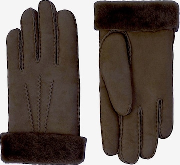 KESSLER Vingerhandschoenen 'Ilvy' in Bruin: voorkant