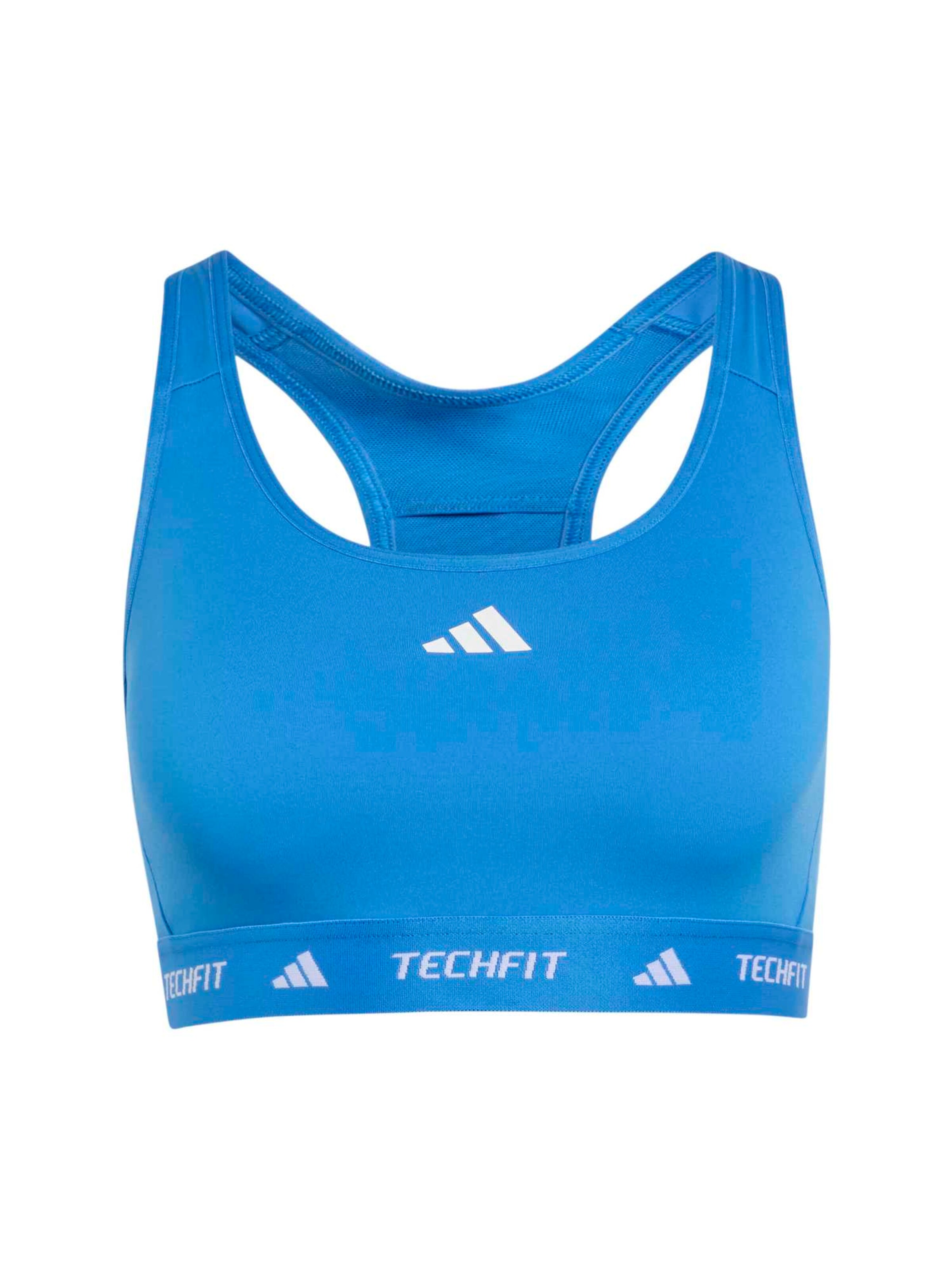 ADIDAS PERFORMANCE Спортивный бюстгальтер в Синий: спереди