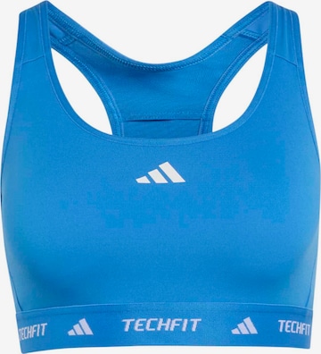 ADIDAS PERFORMANCE Спортивный бюстгальтер в Синий: спереди