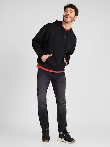 HUGO Sweatshirt 'Dompol' in Zwart