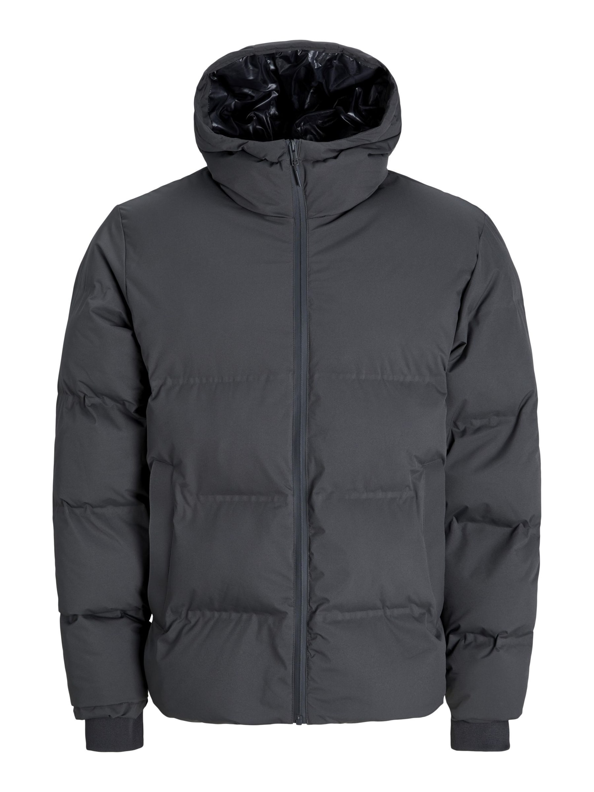 JACK & JONES Winter Jacket in Grey: front