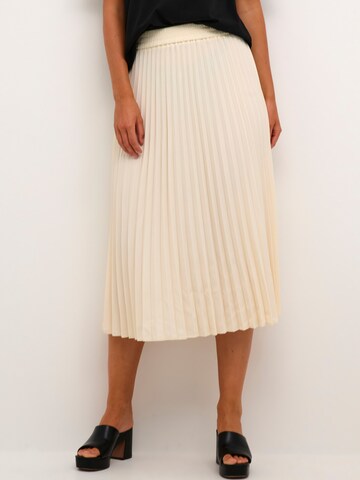 Kaffe Rok 'Leandra' in Beige: voorkant