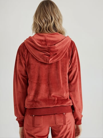 Funky Buddha - Sudadera con cremallera en rojo