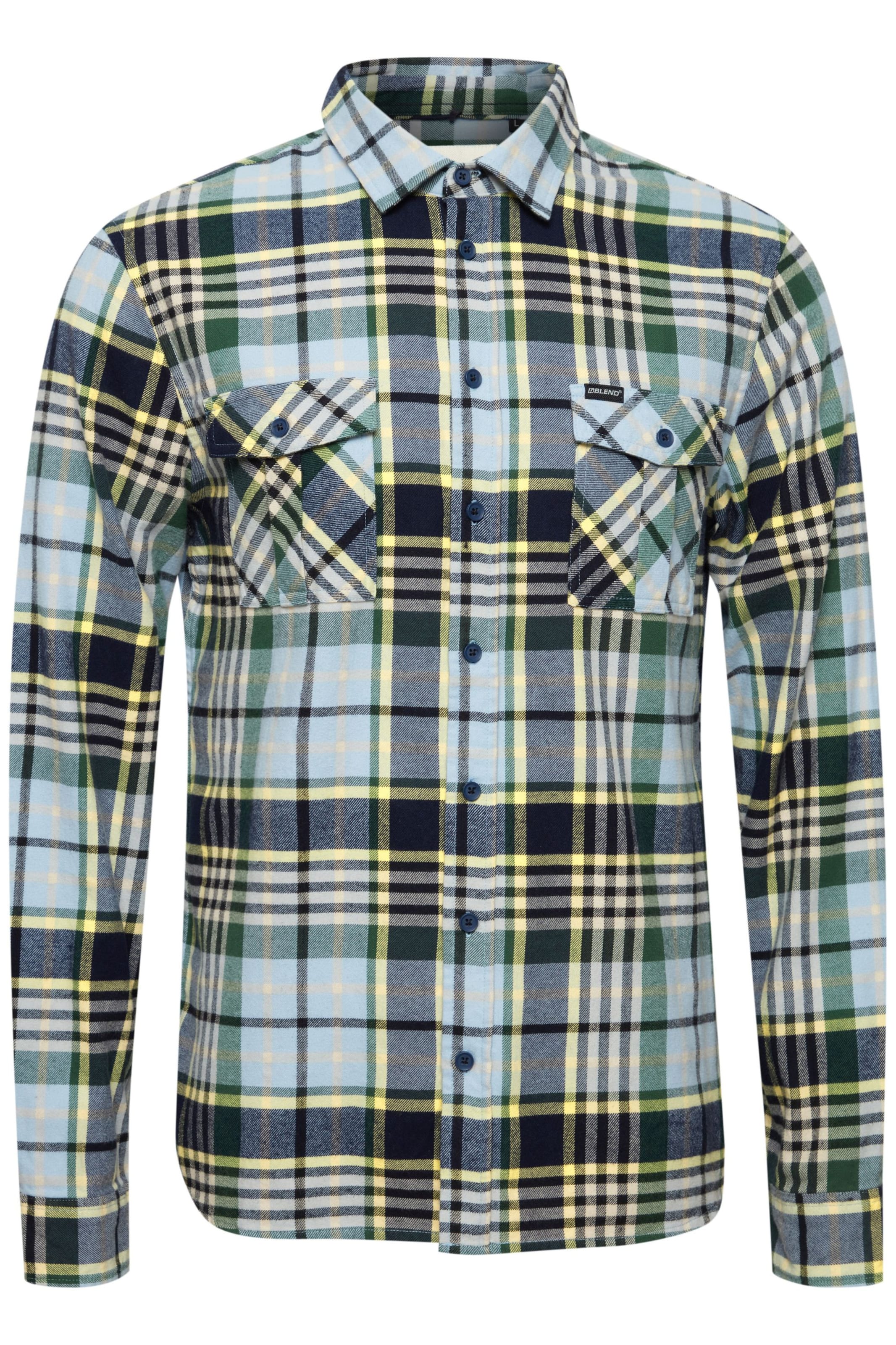 Regular fit Camicia di BLEND in blu: frontale