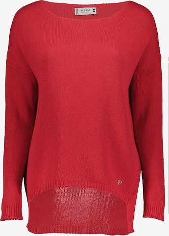 PLEASE Pullover in Rot: Vorderseite