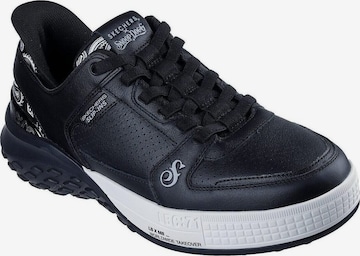 SKECHERS Slip-ons 'Sizzle - Snoop Sizzl' in Zwart: voorkant