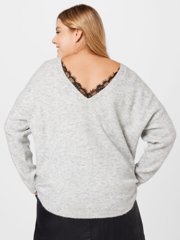 Vero Moda Curve Sweater 'KATIE' in Grey