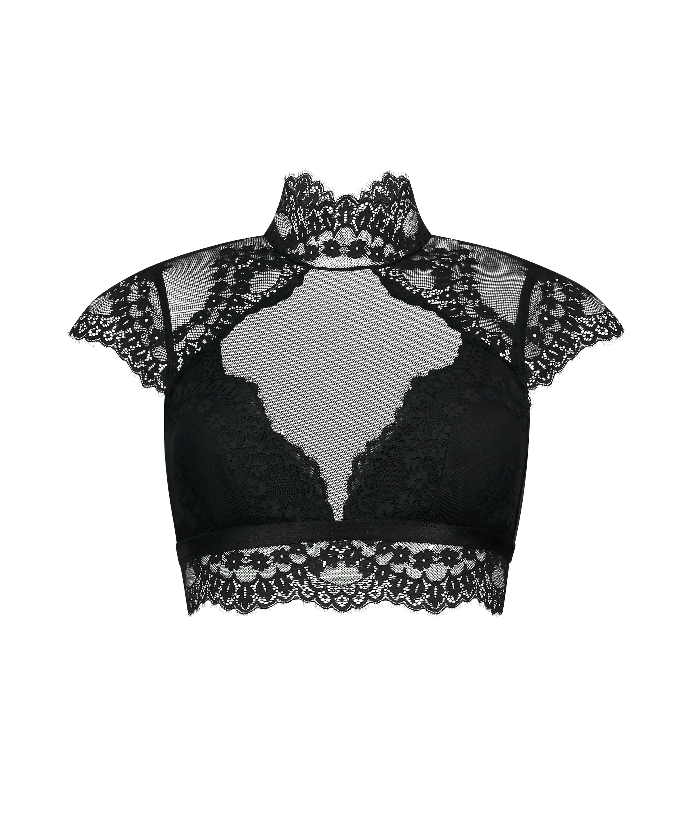 Hunkemöller Korzet Podprsenka 'Daisy' - Čierna: predná strana