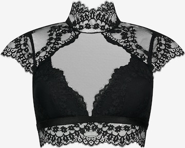 HunkemöllerBustier Grudnjak 'Daisy' - crna boja: prednji dio