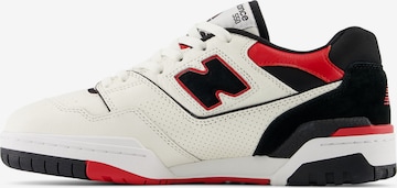 Sneaker bassa '550' di new balance in bianco: frontale