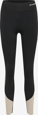 Hummel Skinny Sportbroek in Zwart: voorkant