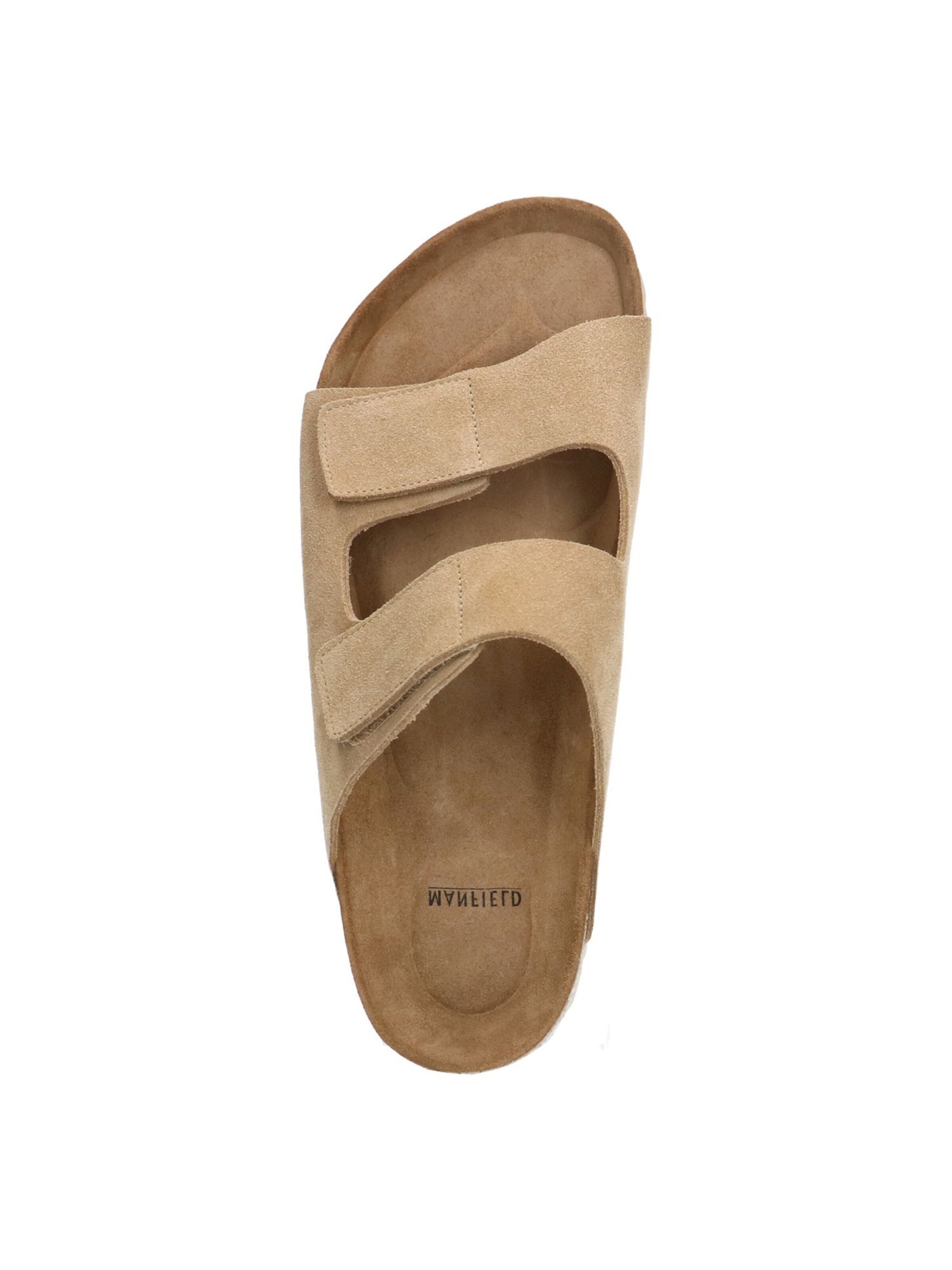 MANFIELD Pantolette in Beige