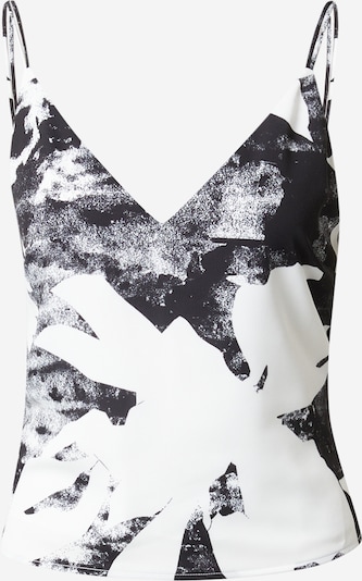 Calvin Klein Haut 'Cami' en noir / blanc, Vue avec produit