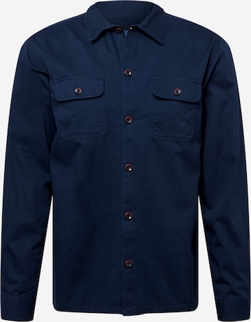 Coupe regular Chemise 'CHORE' JACK & JONES en bleu : devant