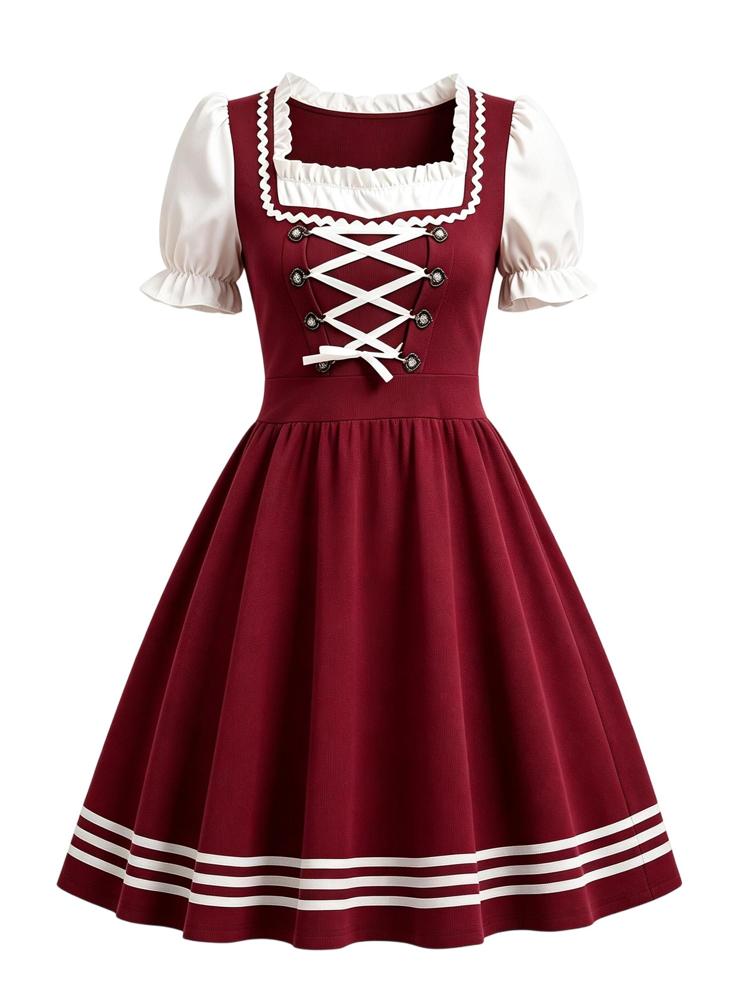MODIURBAN Dirndl‌‌‌ in 34 in dunkelrot, Produktansicht