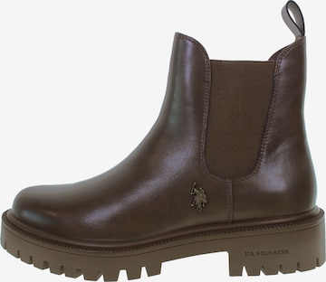 U.S. POLO ASSN. Boots in Braun: Vorderseite