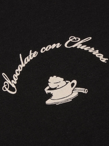 Thinking MU Shirt 'ZACH' in Zwart: voorkant