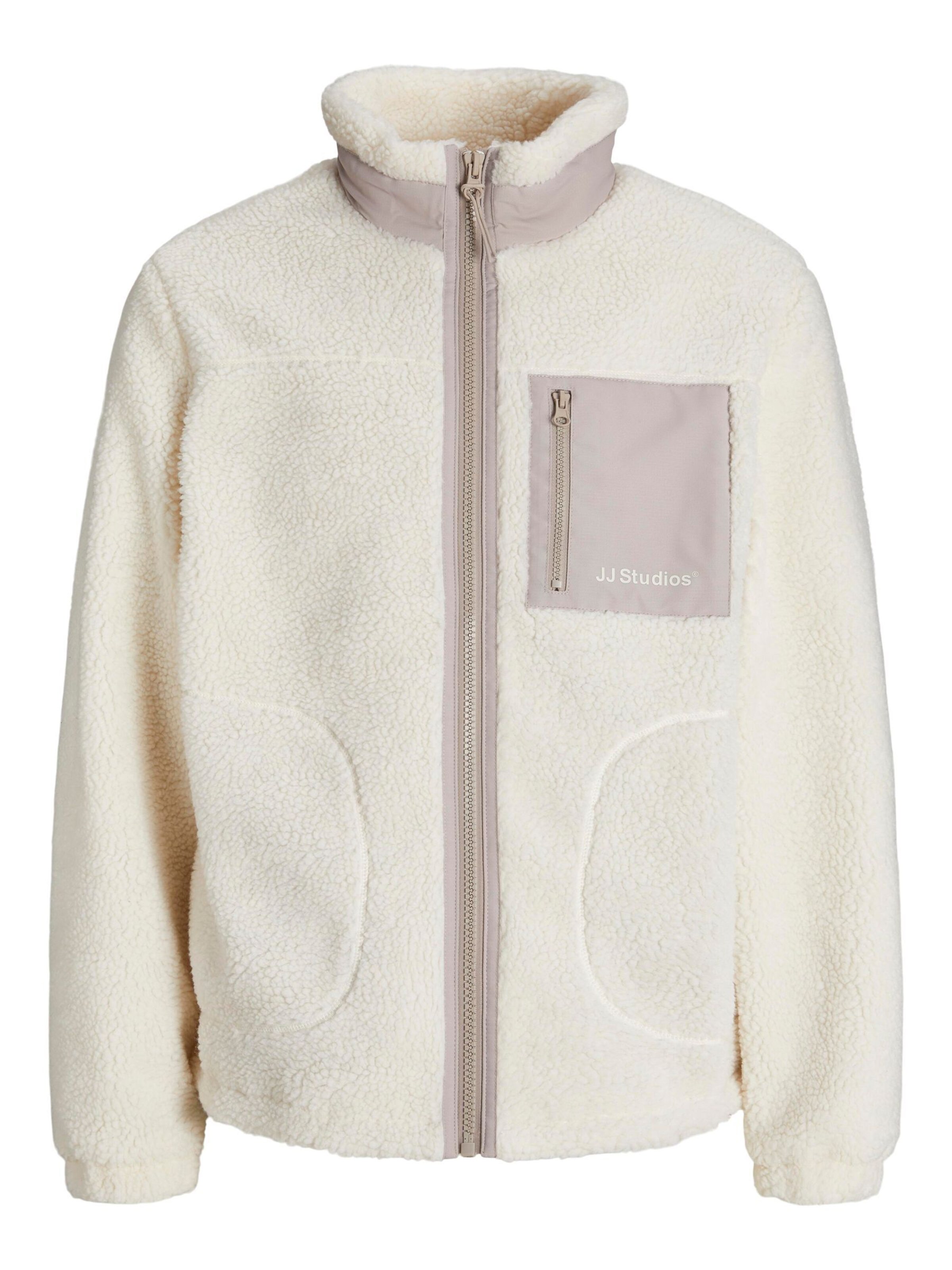 Jack & Jones Plus Fleecejakke i beige: forside