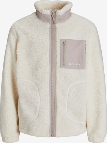 JACK & JONES Fleecejacke in Beige: Vorderseite